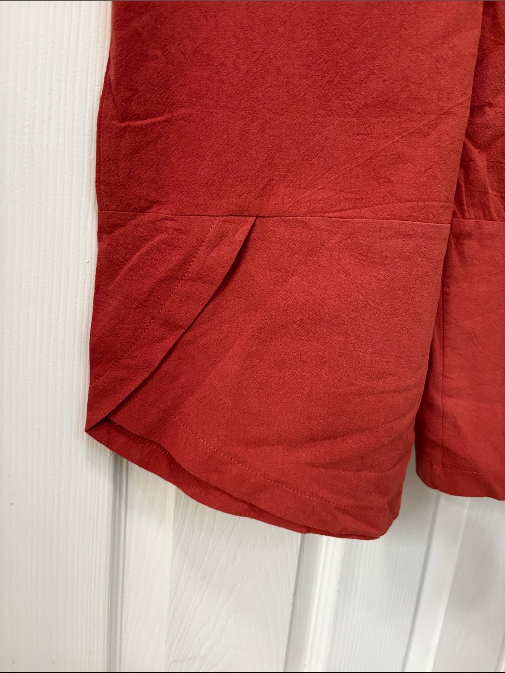 Rust Red Relaxed Overalls - Picture 5 of 6